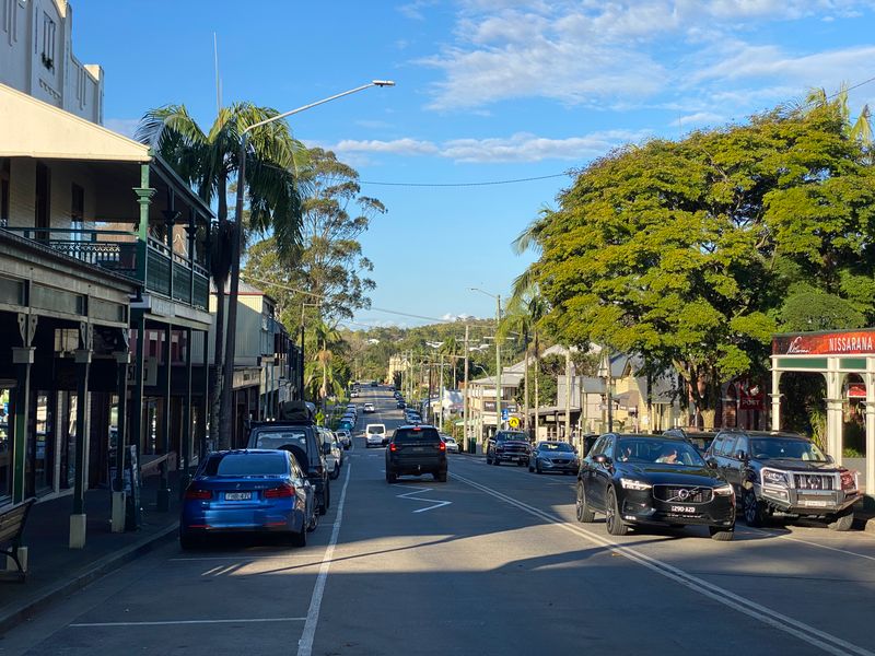 The main street of Bangalow