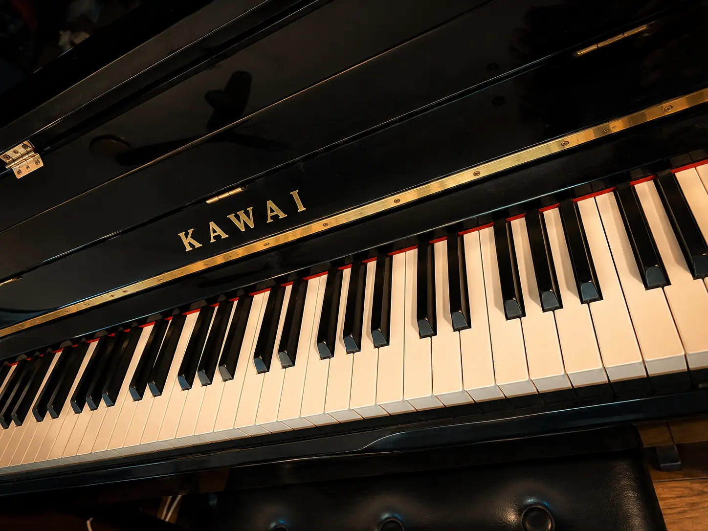 Kawai acoustic piano in the studio