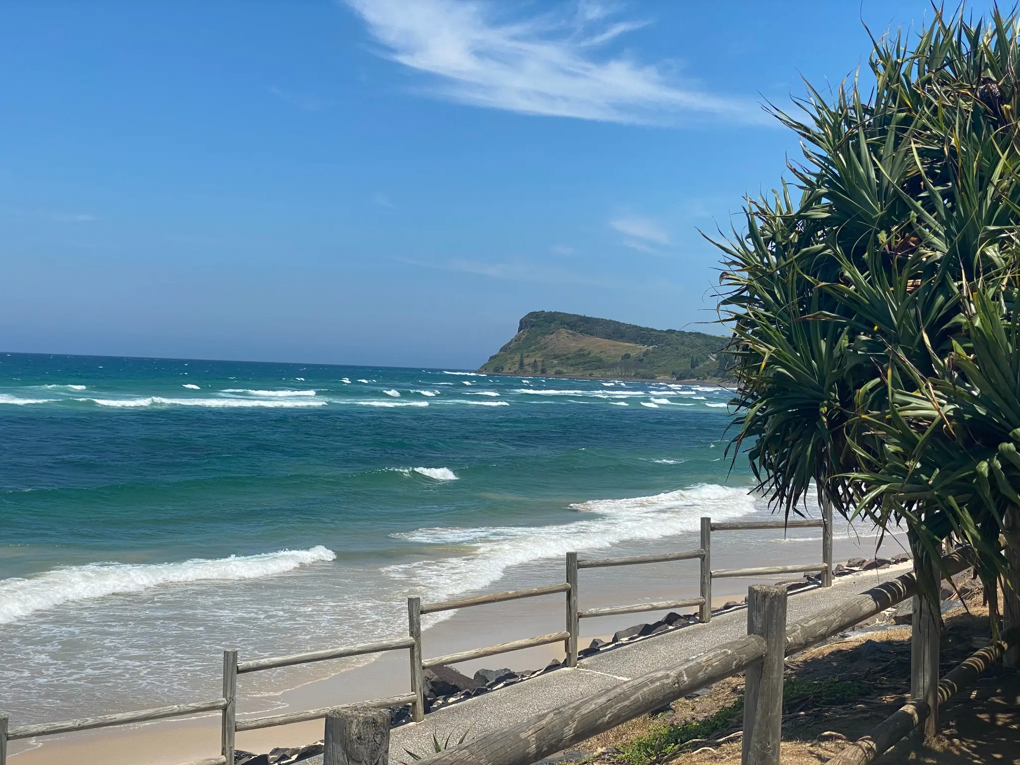 Lennox Headland viewed across the ocean