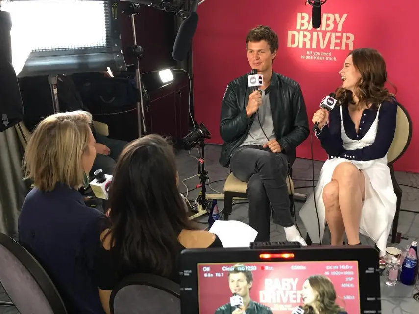 International film press junket interview setup