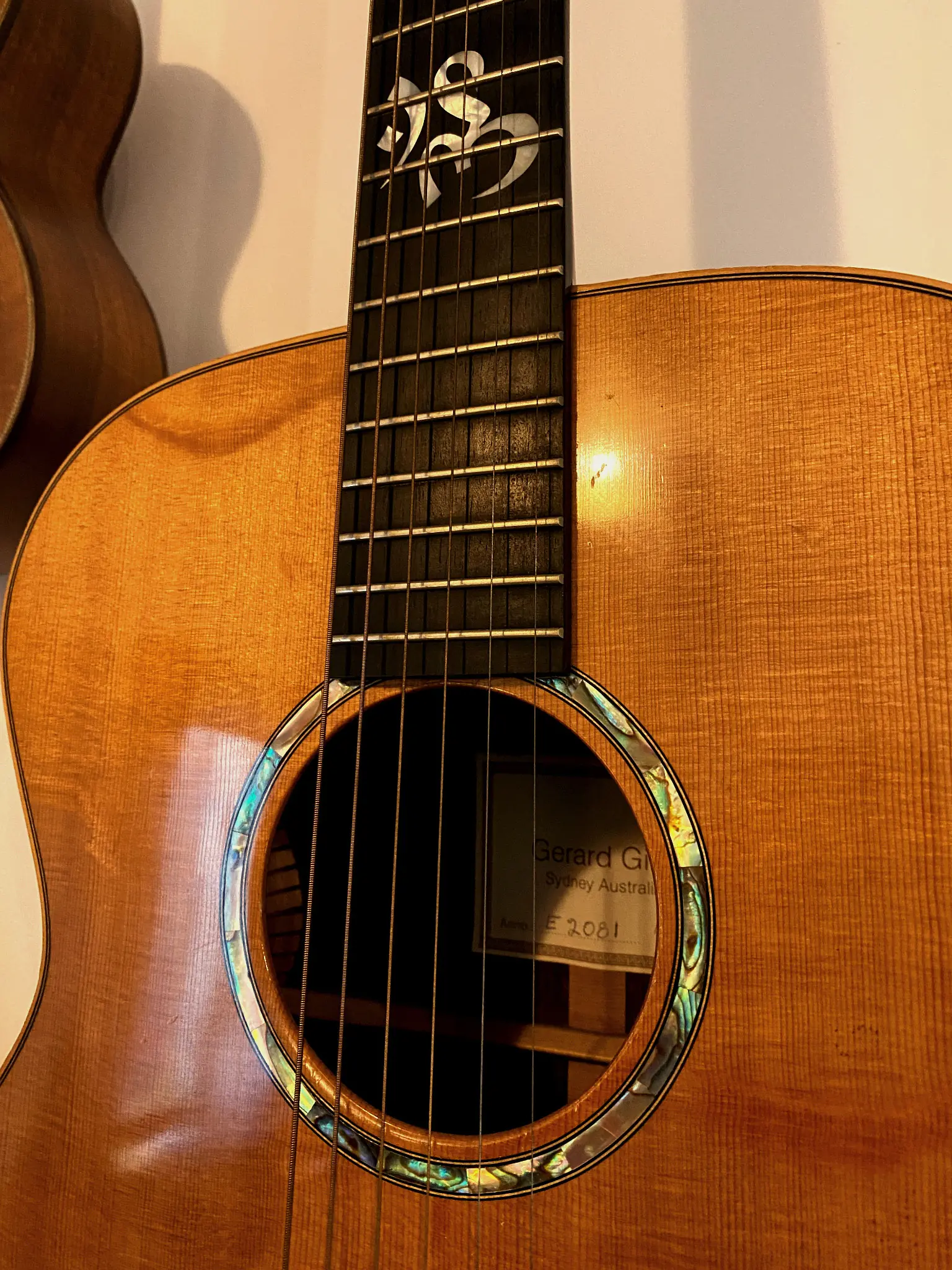 Gilet acoustic guitar detail